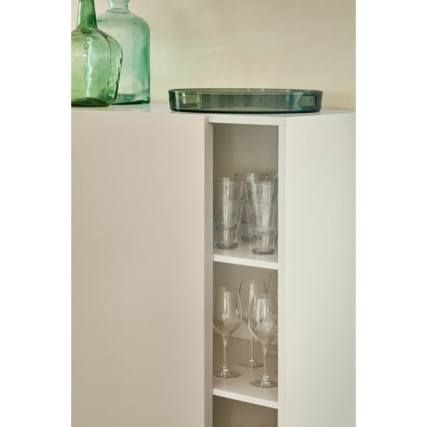 Cassettiera beige/color crema con porte scorrevoli 120x140x45 cm Nube – Teulat-image-1