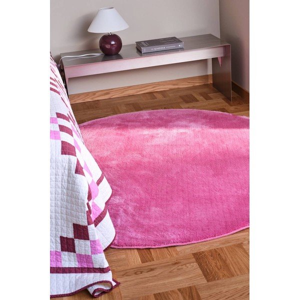 Tappeto rotondo rosa ø 160 cm Coral – Jotex-image-1