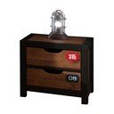 Comodino in legno di pino marrone Alex - Vipack
