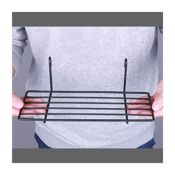 Ripiano aggiuntivo nero per la lavagna promemoria, lunghezza 24 cm - Evila Originals-image-1