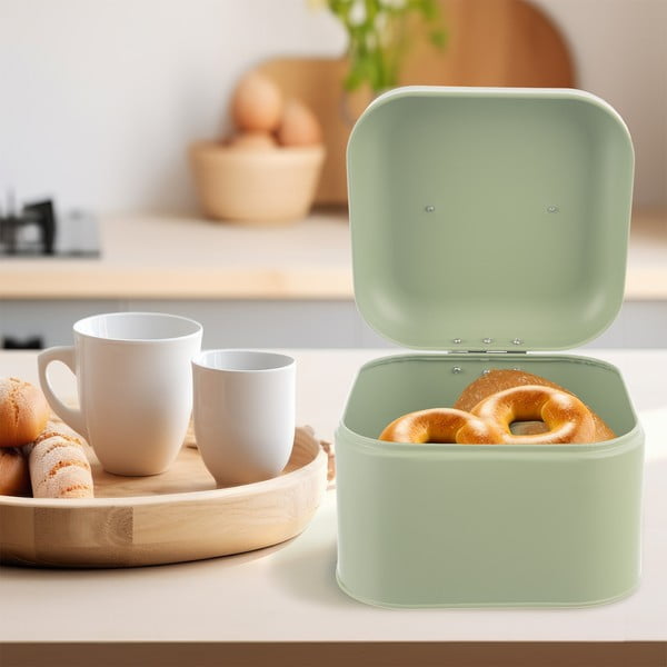 Portapane in metallo Greenish - Orion-image-1