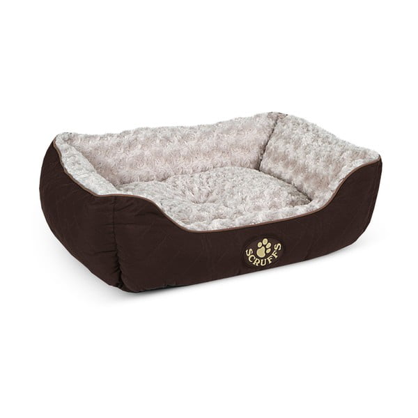 Letto per cani in peluche marrone scuro 50x60 cm Scruffs Wilton - Plaček Pet Products