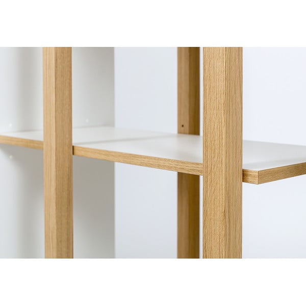 Libreria bianca in rovere 90x210 cm Newbury - Woodman-image-4