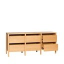Credenza di colore naturale con effetto rovere 150x65x40 cm Forma – Hübsch