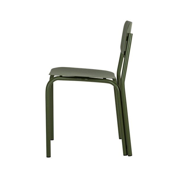 Sedia da esterno verde in metallo Kei – noo.ma-image-2