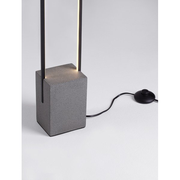 Lampada da terra LED nera (altezza totale 161 cm) Lithos – Nova Luce-image-4