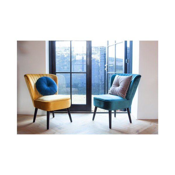 Modrý bavlněný polštář PT LIVING, ⌀ 45 cm-image-3