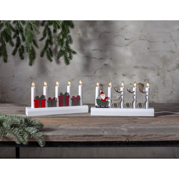 Decorazione natalizia luminosa rossa/bianca con alimentazione a corrente Julia – Star Trading-image-2