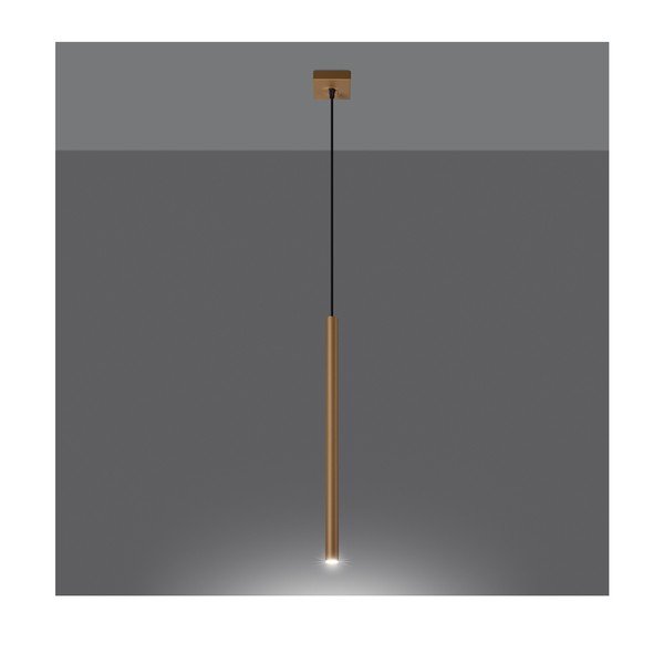 Lampadario dorato in metallo Fideus – Sollux-image-2