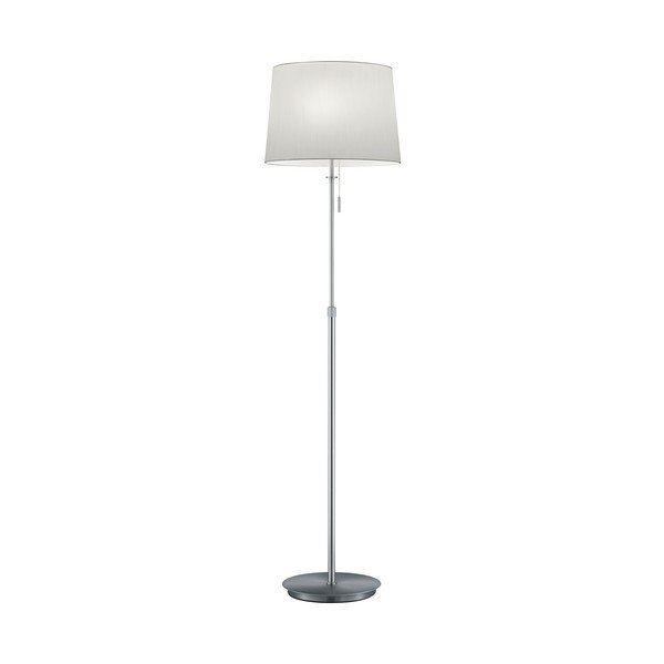 Lampada da terra argentata con paralume in tessuto (altezza totale 180 cm) Lyon – Trio-image-3