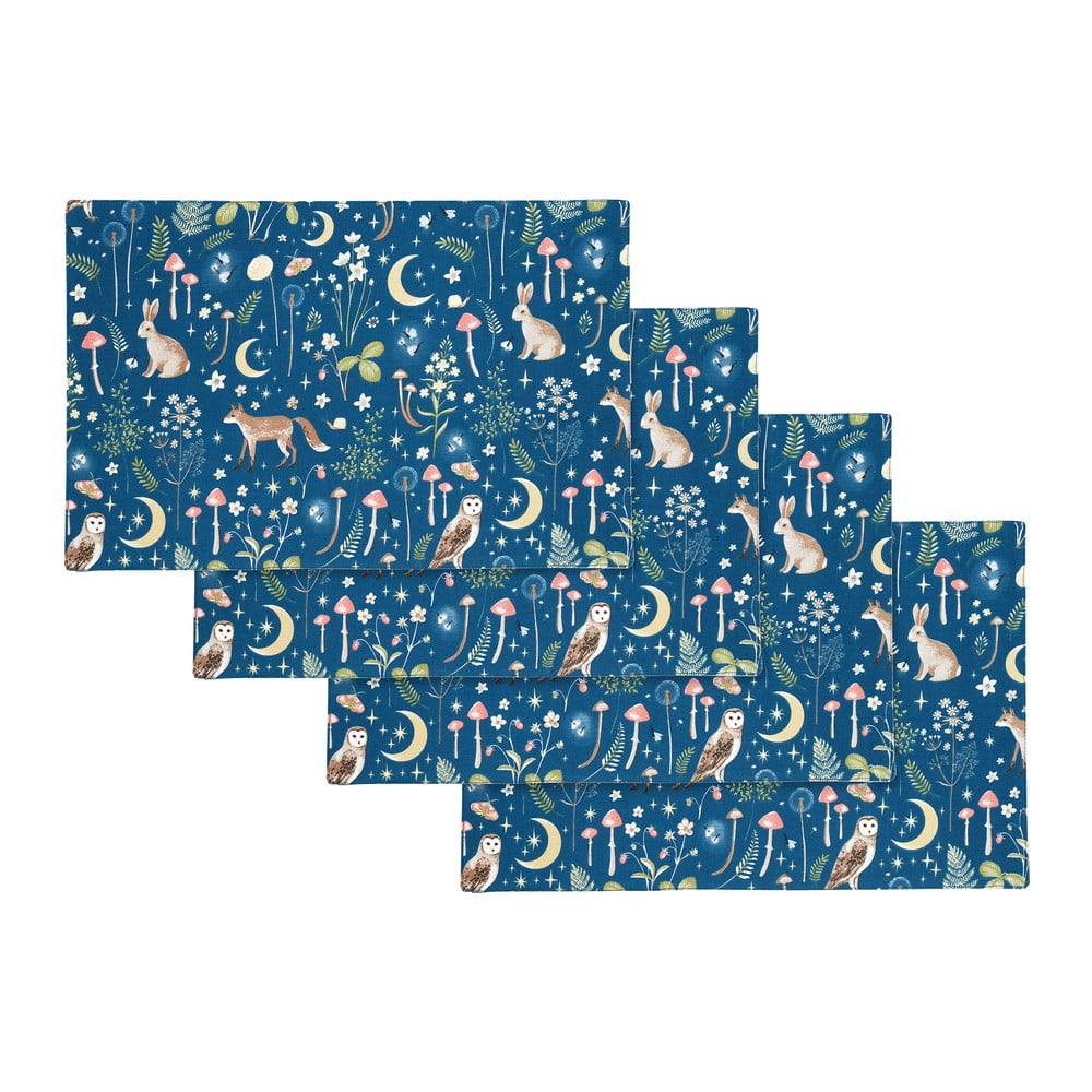 Tovagliette in set in cotone 4 pz 30x46 cm Enchanted Twilight Animals – Catherine Lansfield | Tovagliette