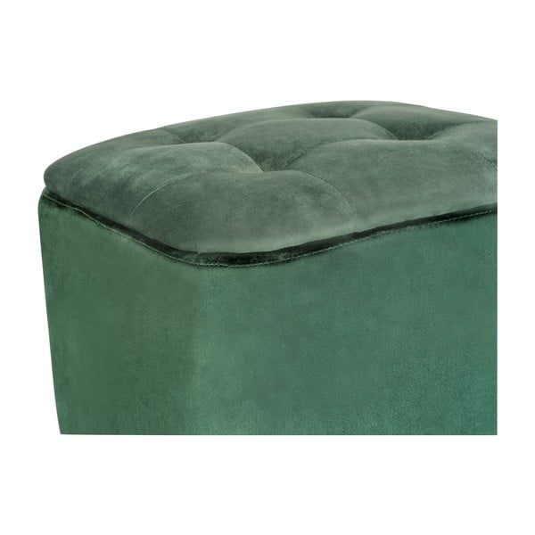 Sgabello in velluto verde - Wenko-image-1