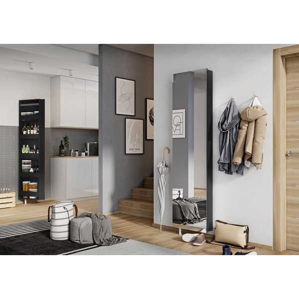 Mobile per ingresso color antracite 50x195x18 cm Rotary – Germania-image-1