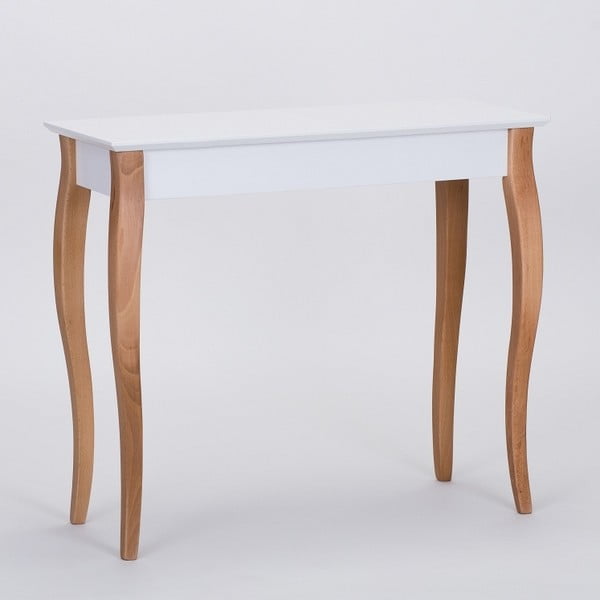Tavolino Console bianco, lunghezza 85 cm - Ragaba-image-1