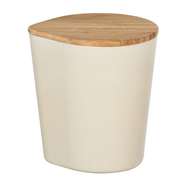 Scatola di conservazione beige con coperchio in bambù , 750 ml Derry - Wenko-image-1