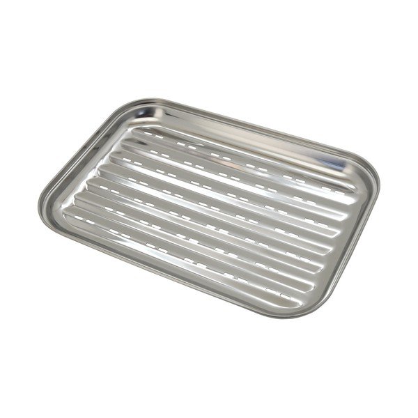 Vassoio per grigliare in acciaio inox Baron, 34 x 24 cm - Cattara-image-2