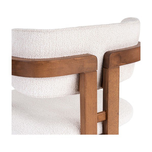 Sedia da pranzo bianca con braccioli Toscana – Kalune Design-image-4
