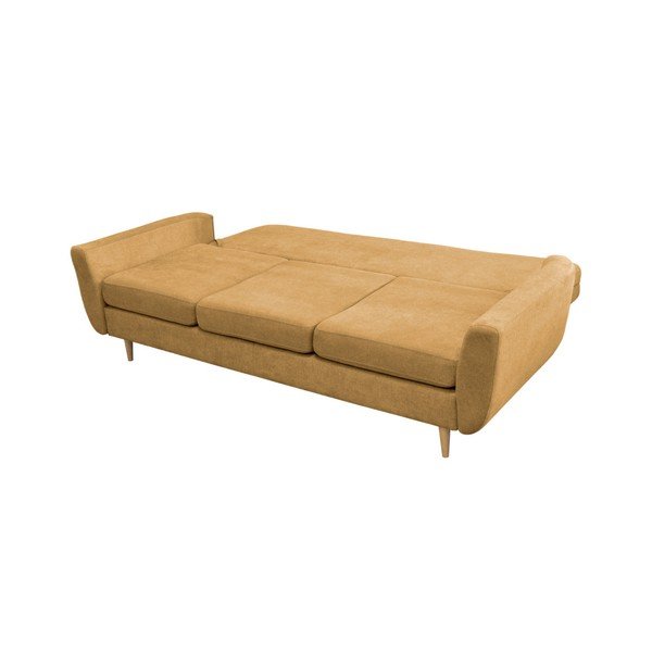Divano letto giallo con gambe leggere Rose - Mazzini Sofas-image-3