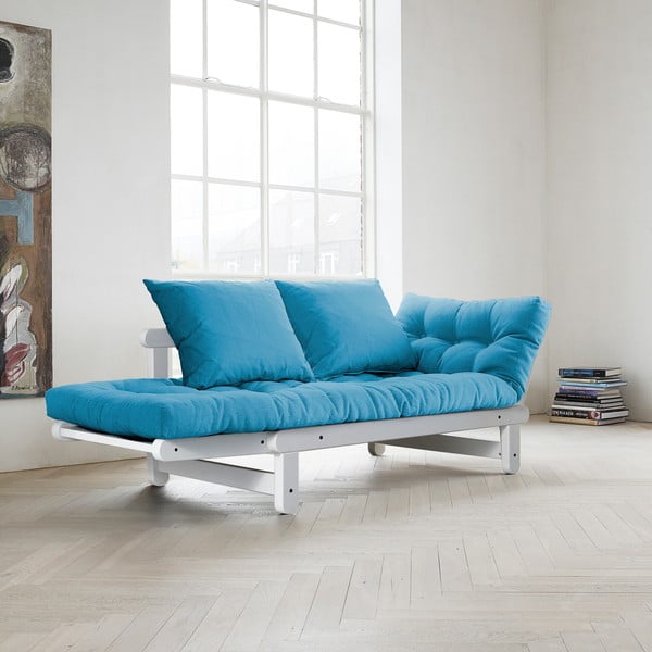 Divano letto Karup Beat Bianco/Blu Orizzonte - Karup Design