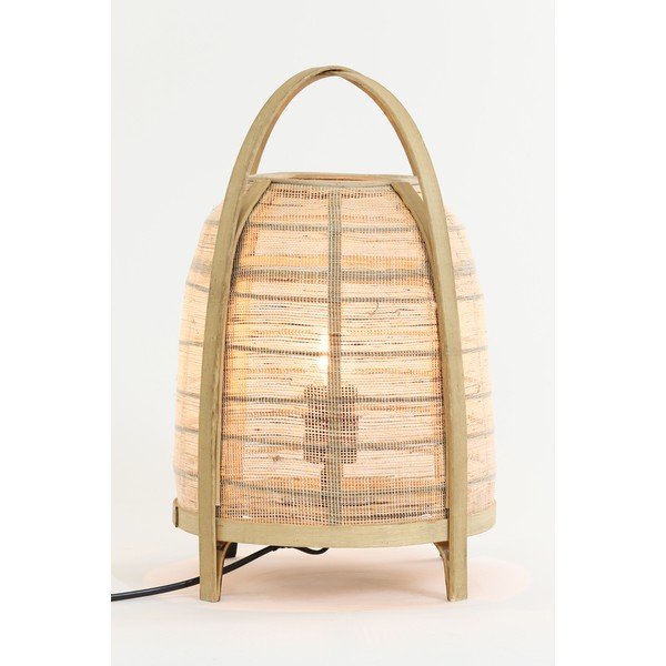 Lampada da tavolo in colore naturale (altezza 42 cm) Jacinto - Light & Living-image-4