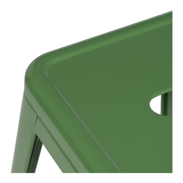 Set di sedie da bar verde in metallo 2 pz (altezza della seduta 61 cm) – Ixia-image-4