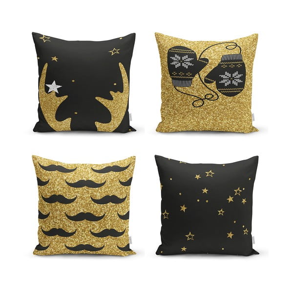 Set di 4 federe in ciniglia Winter, 42 x 42 cm - Minimalist Cushion Covers