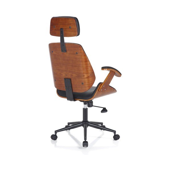 Sedia da ufficio nera in similpelle Visby – Tomasucci-image-4