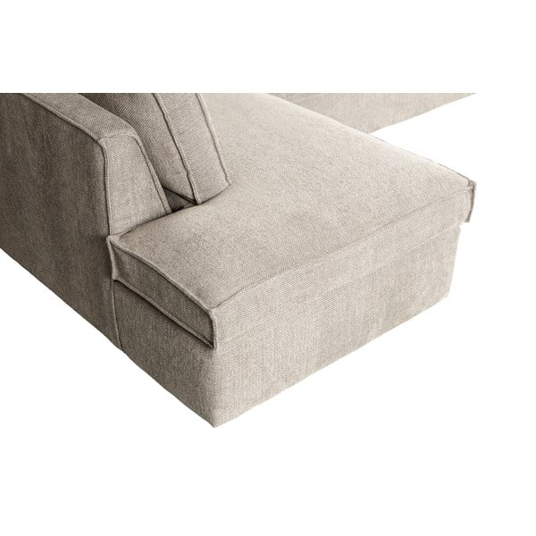 Divano angolare beige (angolo sinistro) Freddie - WOOOD-image-1