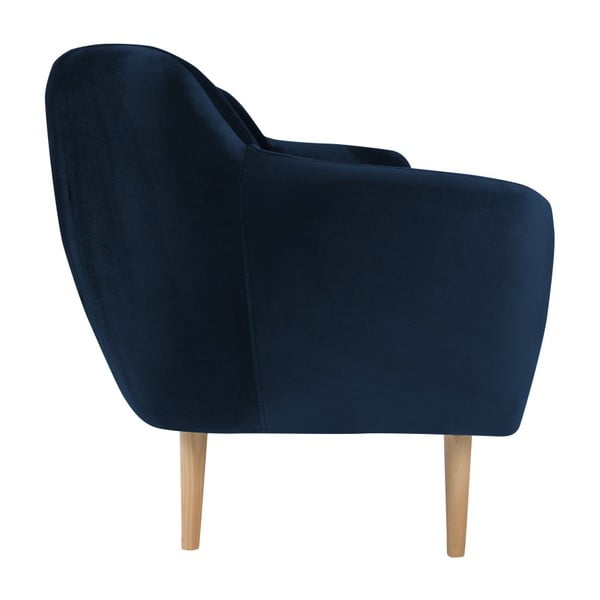 Divano a tre posti blu scuro Benito - Mazzini Sofas-image-3