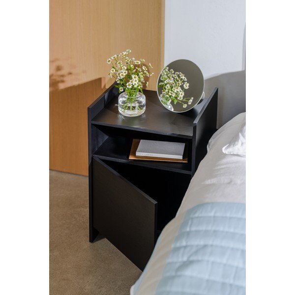 Comodino nero con ripiani Toopt – noo.ma-image-3