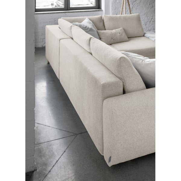 Divano letto a U beige, angolo destro Scandic Lagom - Miuform-image-4