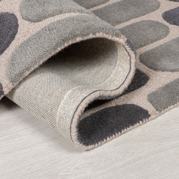 Tappeto in lana grigio 160x230 cm Fossil - Flair Rugs-image-1