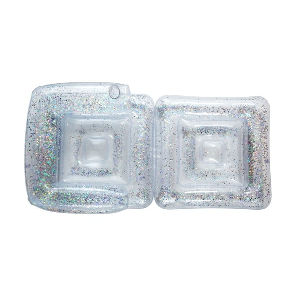 Sedia a sdraio gonfiabile trasparente Lilo Glitter - Sunnylife-image-3