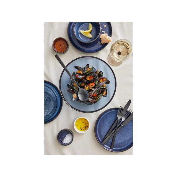 Piatto nero/blu in gres ø 27 cm Gastro Dark Blue/Black – Bitz-image-2