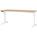 Scrivania regolabile con piano effetto rovere con altezza regolabile elettricamente 80x180 cm Jet – Germania