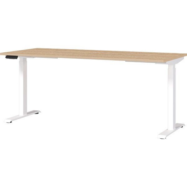 Scrivania regolabile con piano effetto rovere con altezza regolabile elettricamente 80x180 cm Jet – Germania