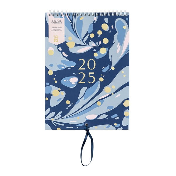 Calendario per coppie 13 p. Navy Marble - Busy B