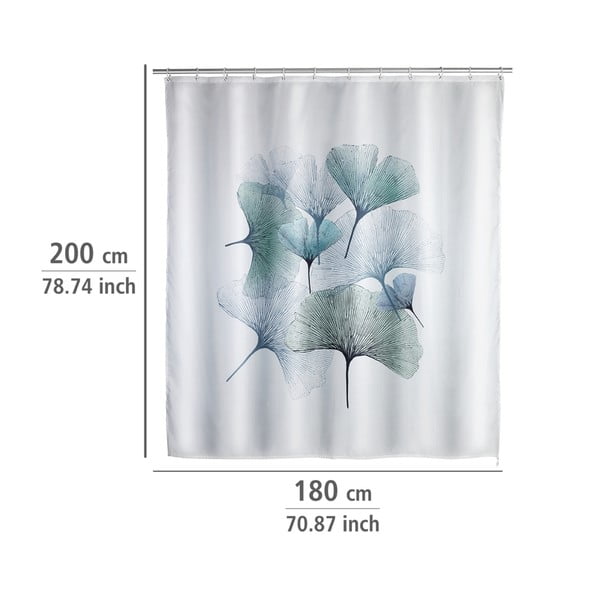 Tenda da doccia lavabile, 180 x 200 cm Ginkgo - Wenko-image-2
