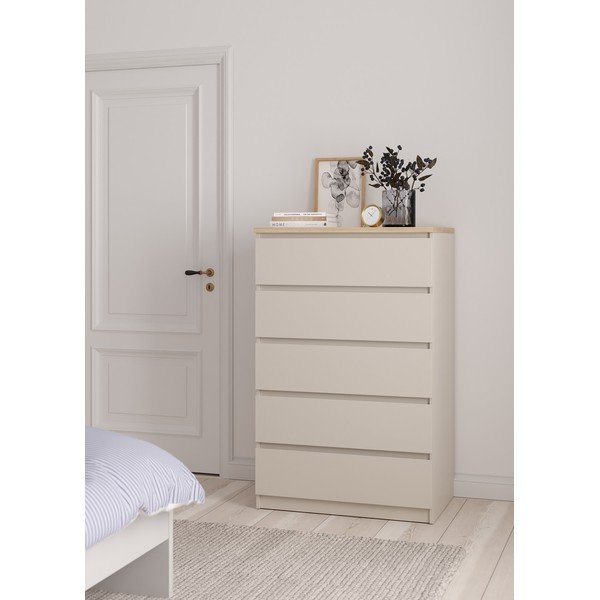 Credenza color crema 77x121x50 cm Naia – Tvilum-image-1