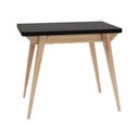 Tavolo da pranzo con piano nero allungabile con estensione 65x90 cm Envelope – Ragaba