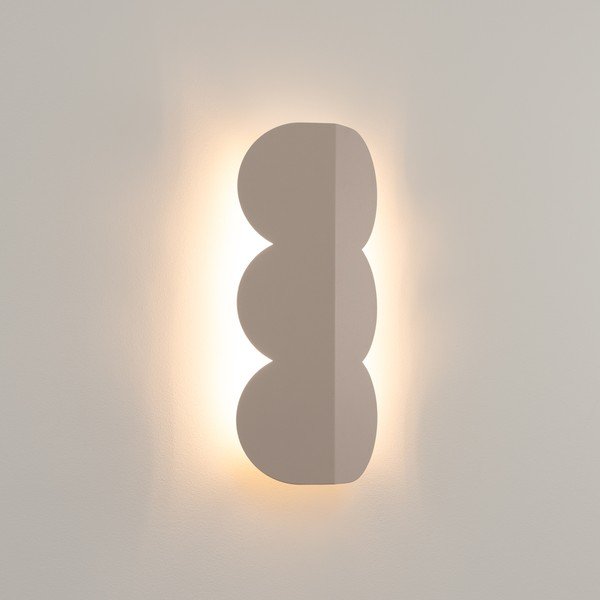 Lampada da parete grigio tortora in alluminio BISCUIT – Thoro-image-1