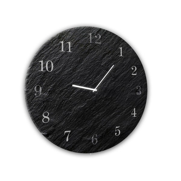 Orologio da parete in vetro , ⌀ 30 cm Carbon - Styler-image-1