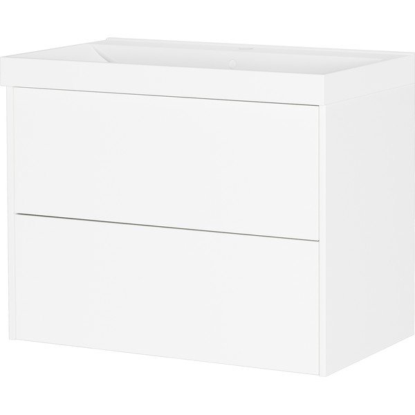 Mobile da lavabo bianco opaco da appendere 81x65 cm Bodera – Germania