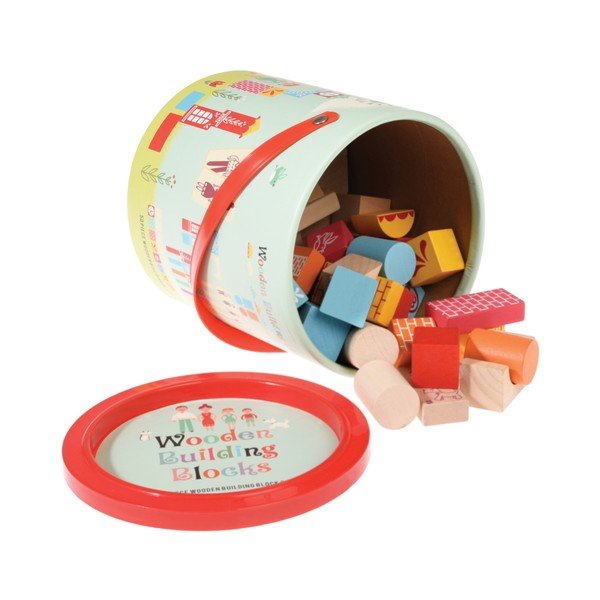 Dřevěná stavebnice Rex London Bricks Set, 50 kostiček-image-4