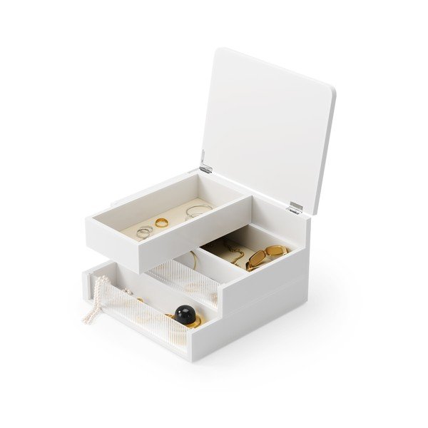Organizer da bagno bianco opaco in legno Malibu – Umbra