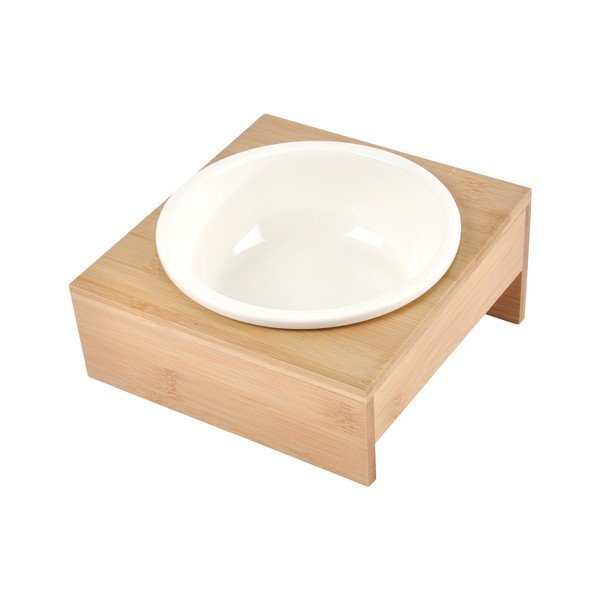 Ciotola con supporto in bambù per cane ø 16 cm – Love Story