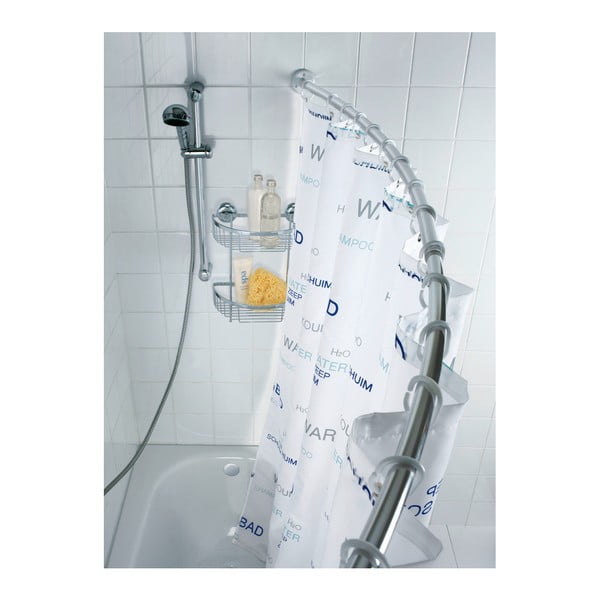 Console telescopica in argento per tenda da doccia - Wenko-image-3