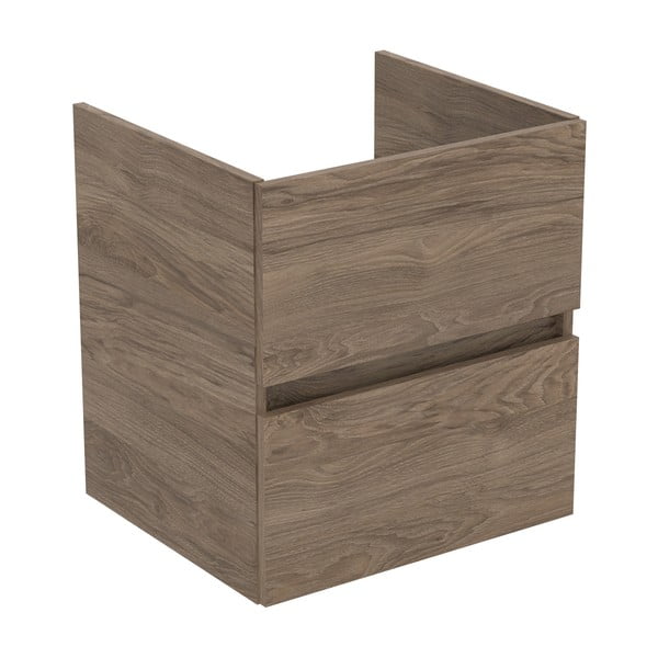 Mobile a sospensione per sottolavabo in noce naturale 50x55 cm Eurovit+ - Ideal Standard-image-1