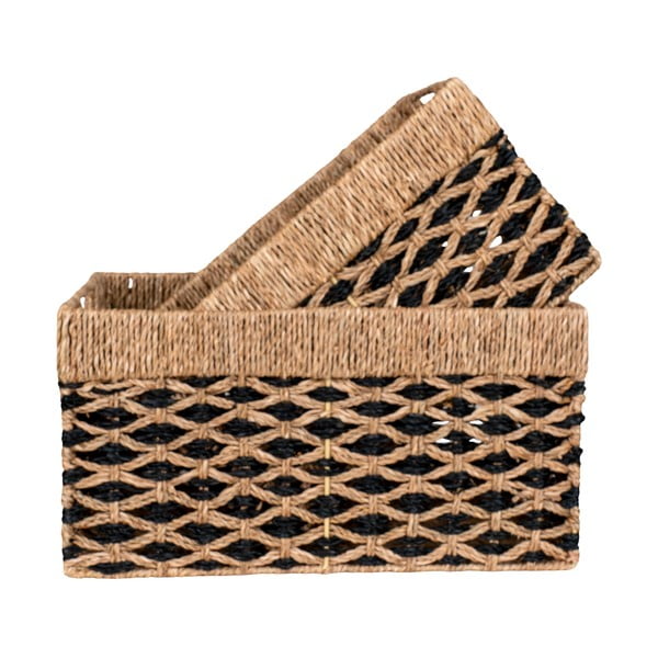 Set di cestini in seagrass 2 pz 25x40x21 cm Salar - House Nordic-image-2