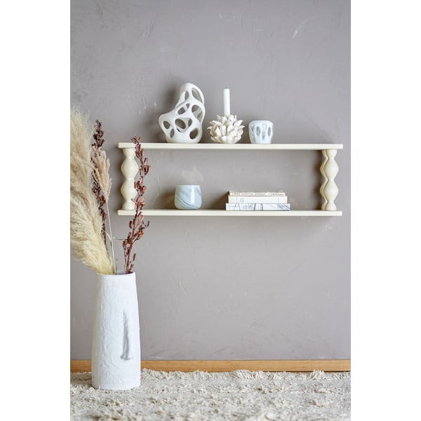Mensola bianca con ripiani multipli 80 cm Salino – Bloomingville-image-1